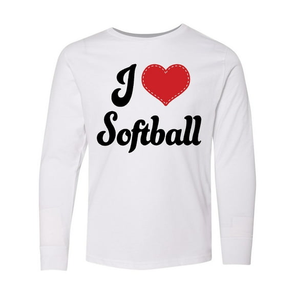 Inktastic Softball Sports Gift for Girls Long Sleeve Youth T-Shirt