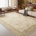 thumbnail image 5 of Toyoso 9'x12' Master Suite Botanical Area Rug, Extra Large French Country Floral Silicone Carpet, 0.25" Slim Machine Washable Large Floor Rug for Great Room, High-Traffic Fade-Resistant Grande Rug, 5 of 9