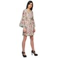 thumbnail image 3 of Moomaya Printed Short Bride Getting Ready&nbsp;Dress&nbsp;Bell Sleeves&nbsp;Bathrobe&nbsp;Women Wrap, 3 of 6