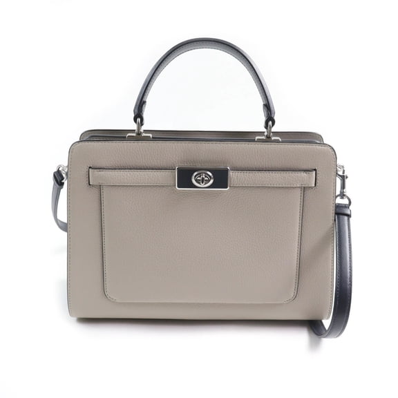 Pre-Owned COACH C8210 Lane Carryall Colorblock 2-Way Leather Hand/Shoulder Bag in...