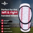 thumbnail image 7 of Exxact Sports Defender Plus Baseball Elbow Guard Youth & Adult, Batters Softball Elbow Guard Baseball with Adjustable Straps - (White Baseball Flag, Youth), 7 of 7