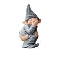 thumbnail image 2 of Personajes creativos estatua resina 3D figura artesanía cómica para balcón decoración de patio, 2 of 6