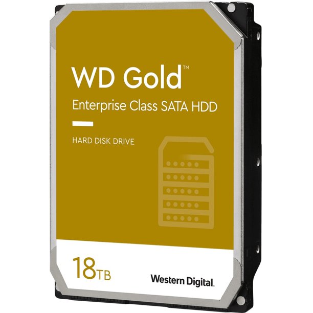 WD Gold WD181KRYZ 18 TB Hard Drive, 3.5" Internal, SATA (SATA/600)