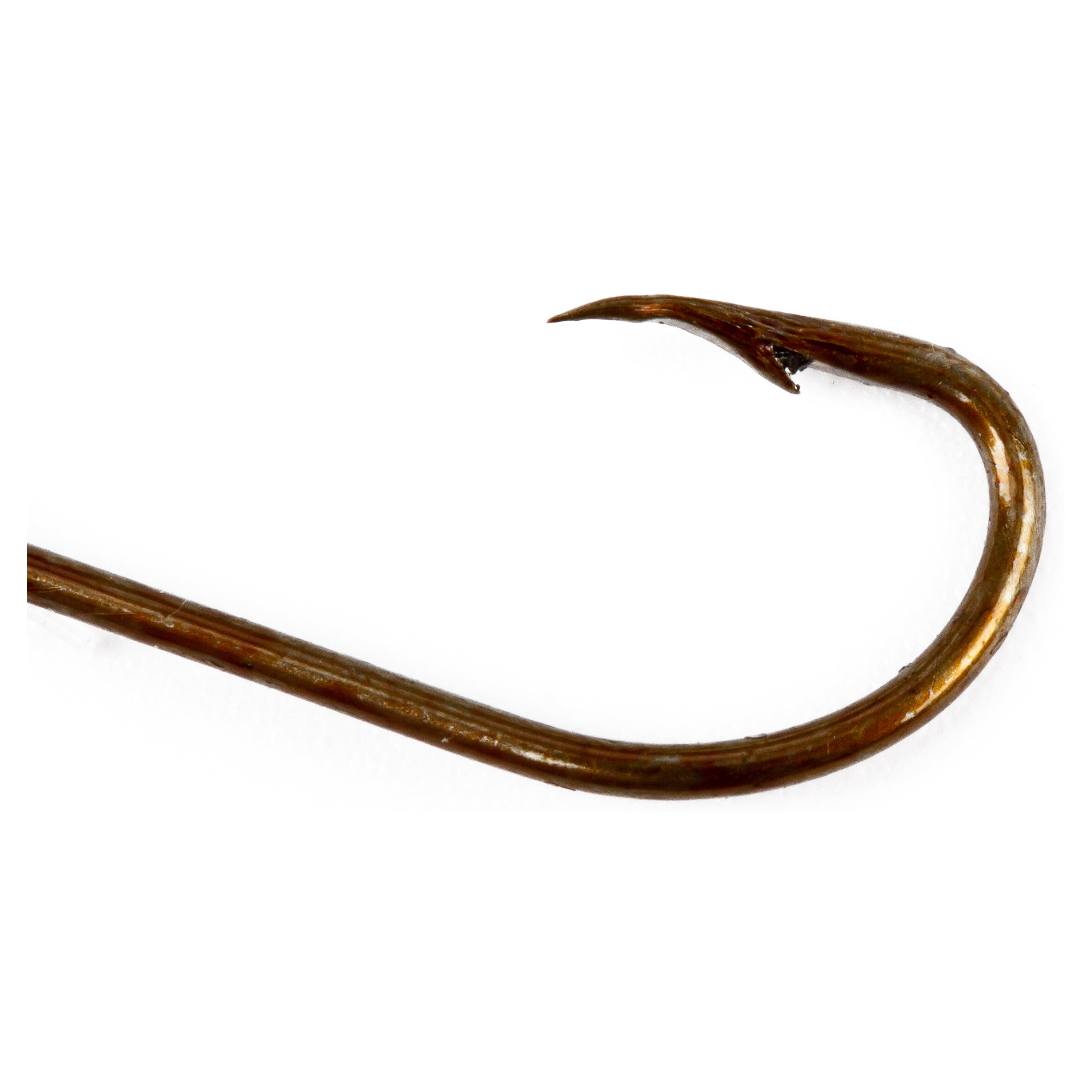 (12 pack) Ozark Trail Snelled Plain Shank Fishing Hooks, Size 6, 8-Pack
