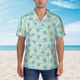 thumbnail image 4 of Daiia Sea Turtle Hawaiian Shirt for Men Gentle Cotton Regular Short Sleeve Casual-Medium, 4 of 9