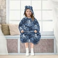 thumbnail image 7 of joogoo Wearable Blanket Hoodie for Cartoon Octopus Blue Flannel Sherpa Pocket 3-14 YR S, 7 of 7