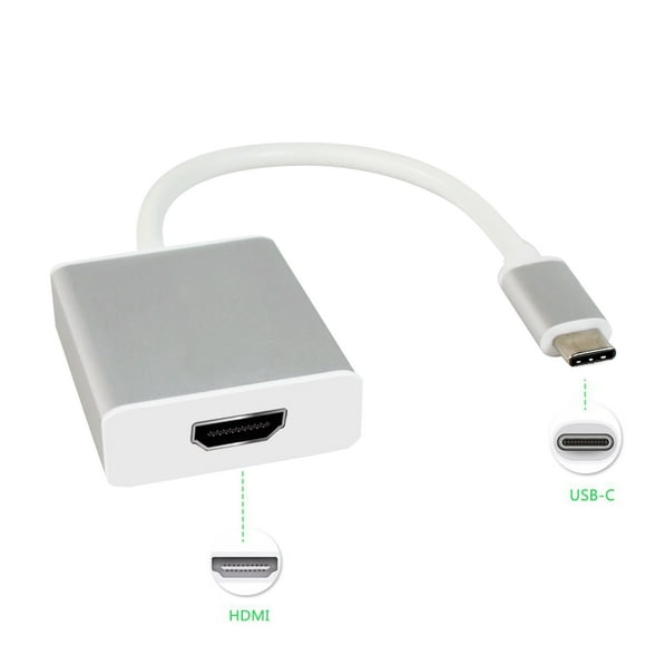 USB 3.1 Type C male to HDMI Female Adapter for MAC, White
