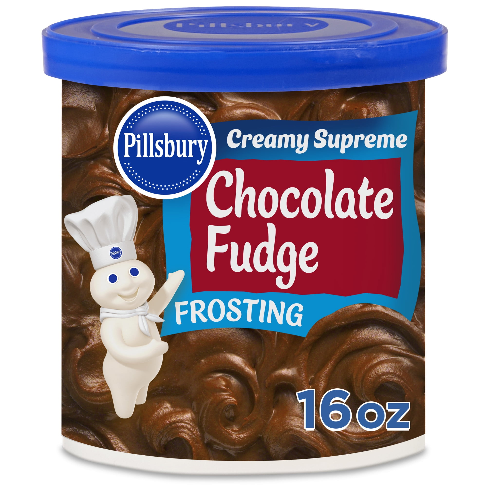 (8 pack) Pillsbury Creamy Supreme Chocolate Fudge Flavored Frosting, 16 oz Tub