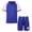 Blue, variant on ZDHoor Boys Soccer Football Jersey Outfits Short Sleeve T-Shirt and Shorts Sports Team Training Uniform White 13-14