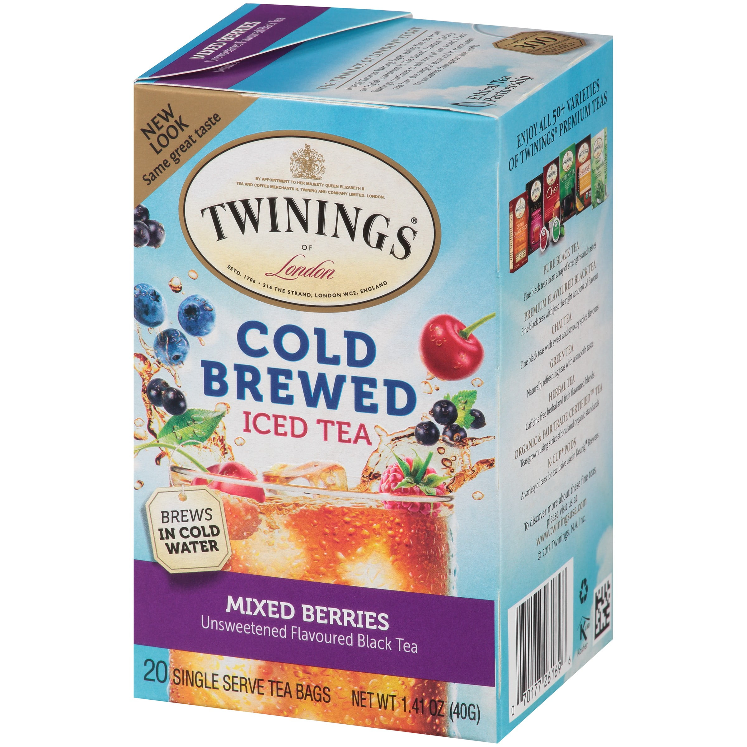 Twinings Of London Mixed Berries Cold Brewed Iced Tea 20 Ct Twinings Of London Mixed Berries Cold Brewed Iced Tea 20 Ct Bags 1 41 Oz Box