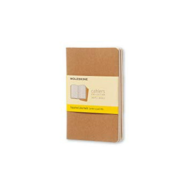 Moleskine Cahier Journals Pocket 3.5" x 5.5" Square Kraft Brown