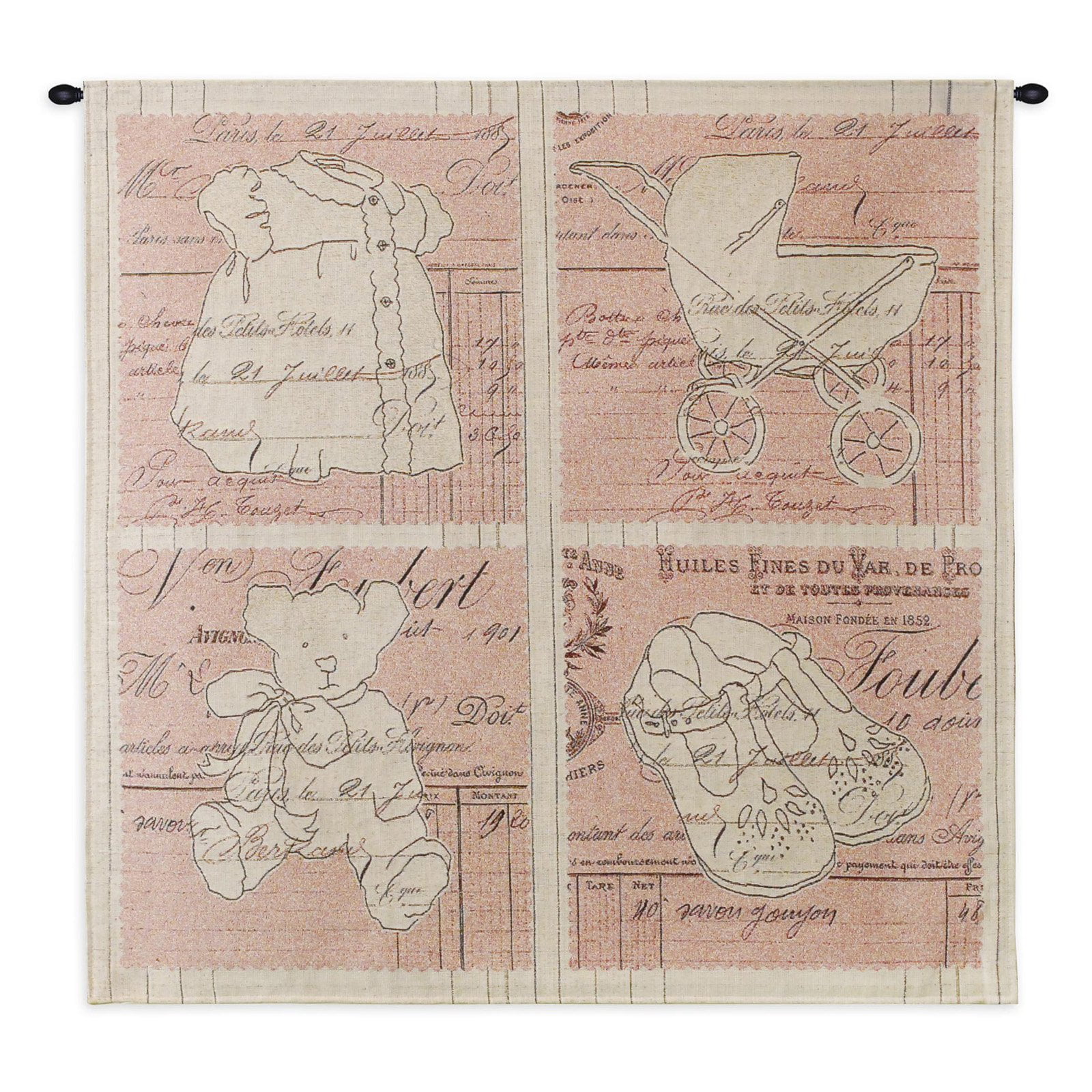 Fine Art Tapestries Vintage Girl Wall Tapestry