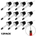 thumbnail image 1 of 12pcs Stainless Steel Classic Bottle Pourers Tapered Spout Liquor Pourers Flow Wine Bottle Pour Spout Stopper Bar Accessories, 1 of 5