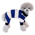 thumbnail image 3 of Ropa para mascotas Ropa de hogar a rayas para mascotas Perro otoño e invierno felpa cuadrúpedo MFZFUKR BST3001090-2, 3 of 6