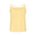 thumbnail image 4 of ClodeEU Women's Mesh Crewneck Spaghetti Strap Tank Top, Casual Sleeveless Camisole Yellow,Womens Plus XXXXXL, 4 of 6
