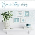 thumbnail image 5 of Ocean Theme Beach Wall Decor Coastal 3D Wall Art with Starfish, Seahorse, Sand Dollar and Coral - Turquoise Beach Bathroom Decor - Seashell Beach Decorations for Home, 5 of 10