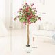thumbnail image 4 of 6ft de altura potted artificial bougainvillea tree con wood trunk y rosa flowers para indoor y outdoor use, 4 of 5
