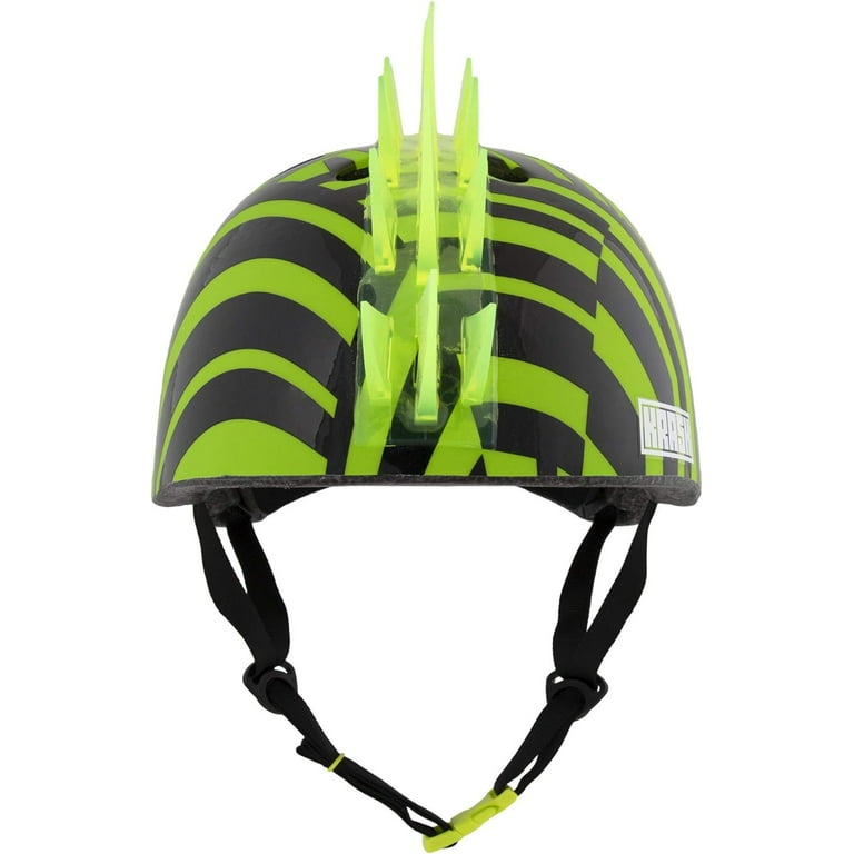 Krash unisex teen Krash Mohawk Bike Youth Helmet Dazzle Green LED One Size US