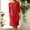 Red, variant on Women's Casual Button Dress With Pockets For Home And Travel Versatile Spring Summer And Autumn Surplice Dress Petite Casual Dresses for Summer Maxi Dresses Summer Ruffle Summer Dress Loose Dress for