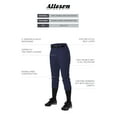 thumbnail image 4 of Alleson Athletic Girls Fast pitch Softball Belt Loop Pants, Navy, Small, 4 of 4