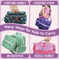 thumbnail image 4 of Bentgo Kids Lunch Bag - Double-Insulated, Reusable Lunch Bag for Kids 3+ with Adjustable Strap; Holds Lunch Box/Water Bottle/Snacks; Easy-Clean, Water-Resistant & Pockets (Fairies), 4 of 7