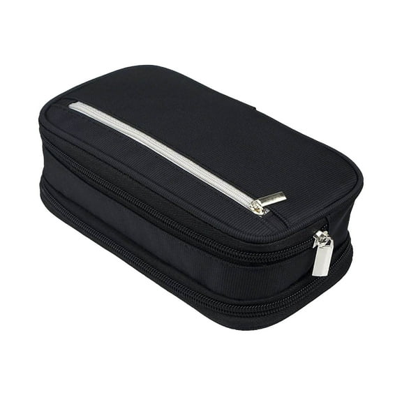 JeashCHAT Large Capacity Pencil Case , Multi-function Three-layer Zipper Stationery Box, Pen Pouch for College Campus & Office