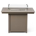 thumbnail image 5 of WestinTrends Helios 46" Modern Outdoor Patio Gas Propane Rectangular Fire Pit Table (Rocks Not Included), Weathered Wood, 5 of 14