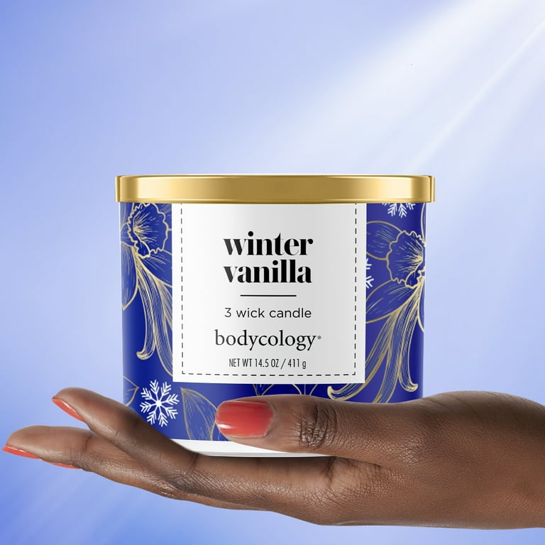 Bodycology 3-Wick Soy Candle, Winter Vanilla, 14 oz - Walmart.com