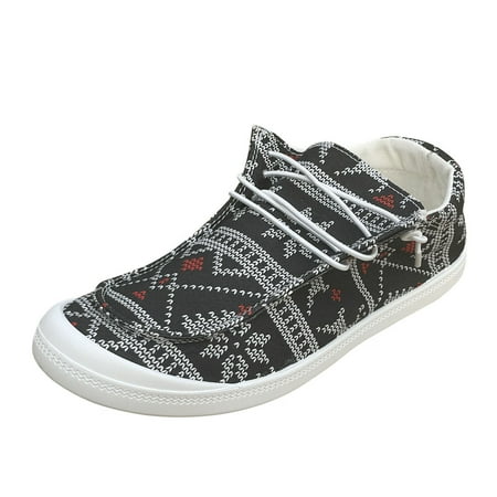 

Casual Shoes for Women Ladies Fashion Exquisite Christmas Print Lace Up Round Head Comfort Flat Casual Shoes Women Casual Shoes Cloth Black 40