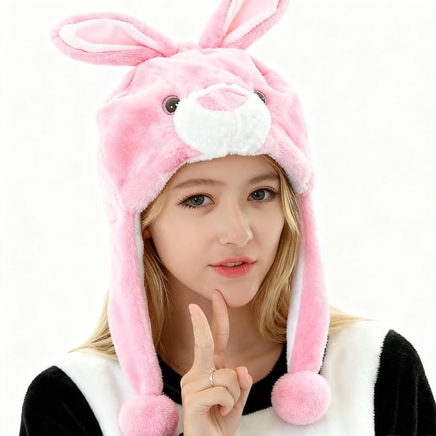 Sombreros de invierno para mujer, gorro de lana cálido, gorro de punto de oso para mujer, gorro de mujer