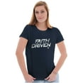 thumbnail image 3 of Jesus Holy Spirit Faith Driven Womens Slim Fit Graphic Tee Brisco Brands X, 3 of 5
