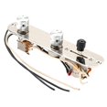 thumbnail image 1 of lionlar Prewired Guitar Control Plate Chrome Plated Metal 3 Way Switch Prewired Control, 1 of 9