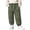 Green-02, variant on Ugoldhm Toddler Boys Cargo Jogger Pants - Multi-Pocket Button Detail Casual Elastic Waist