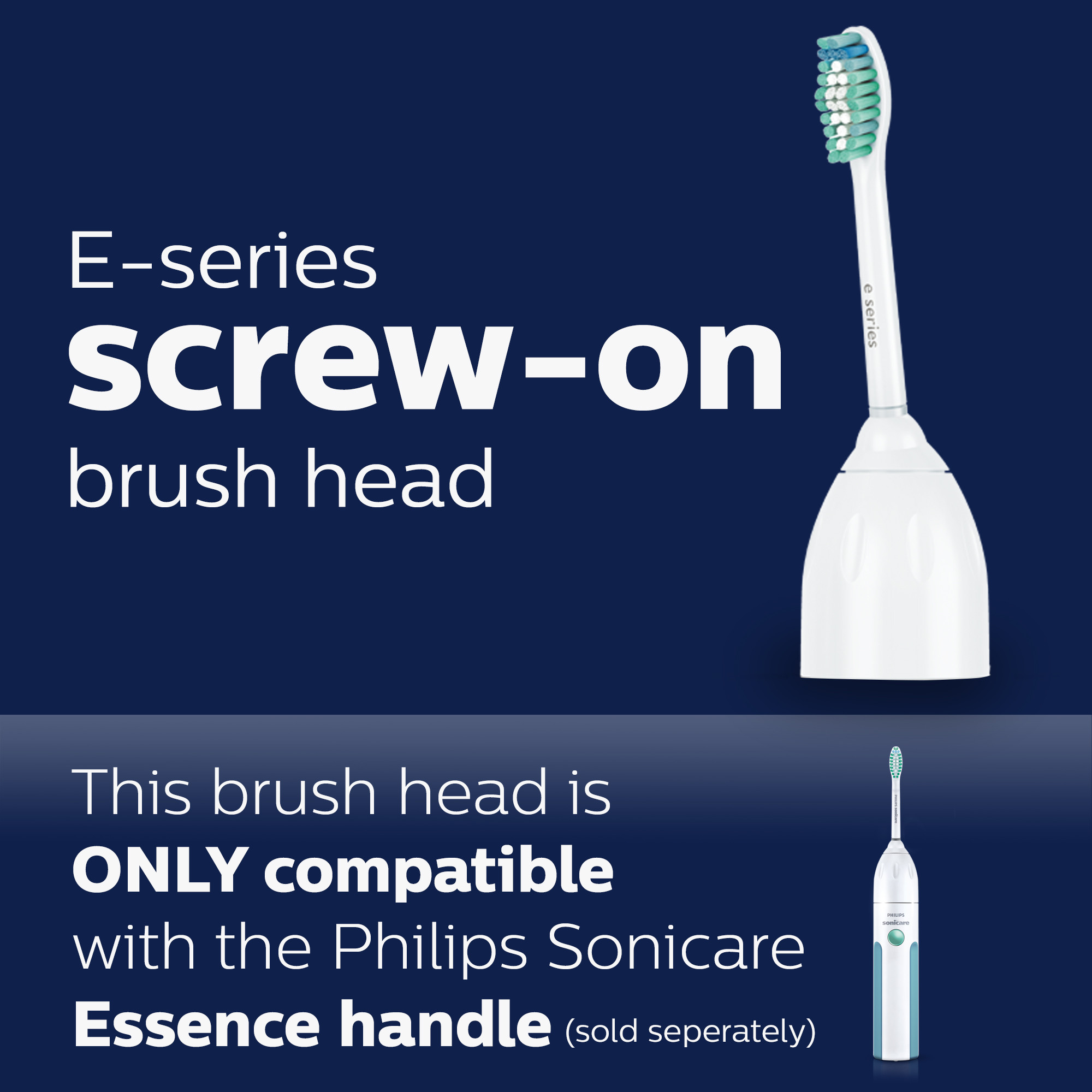 Philips Sonicare E-Series Replacement Toothbrush Heads, HX7022/66, 2-pk - image 3 of 7