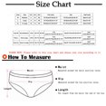 thumbnail image 2 of Bigersell Womens Boxers Briefs Underwear Clearance Womens Bikini Underwear Seamless Panty Style P-1911 Polyester Cheeky Panties Lace Thongs Ladies Briefs High Waist Women's Bikini Panties Blue L, 2 of 8