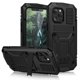 thumbnail image 5 of Funda metálica resistente para iPhone 12 Pro, diseño ligero con protección 360° contra golpes, caídas y rayones, incluye soporte integrado y cuerda para colgar, disponible en varios colores., 5 of 6