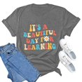 thumbnail image 2 of TSADFHJI Hauts Épaules Dénudées pour Femmes, T-Shirt d'Été Décontracté Imprimé à Manches Courtes Col Rond TG Gris, 2 of 4