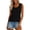Black, variant on Gsakboxl Summer Tops for Women 2026 Hollow Out Crochet Wave Trim Sleeveless Knit Tank Top Loose Fit Breathable Summer Resort Beach Vacation Outfit Camisole Vest Black L