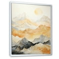 thumbnail image 2 of Designart "Peaks Of Majestic Mountains III" Landscape Mountains Floater Framed Canvas Art Print, 2 of 5