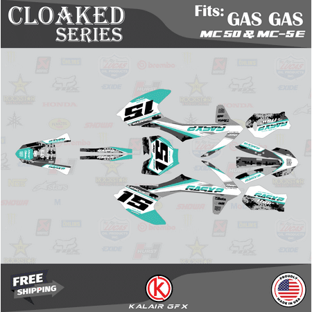 Kalair GFX Graphics Kit for Gasgas MC50 MC-E5 MC-E3 (2021-2023) Cloaked Series