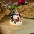 thumbnail image 3 of casas de navidad en oferta Christmas Village House with Colorful Lights, Lighting Up Christmas Resin House Battery Operated Christmas Scene Village Houses Christmas Decorations, 3 of 5
