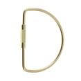 thumbnail image 2 of 5 Piezas De Latón Duradero Cerradura De Tornillo Llavero Clip Gancho Corchete O / D / A Forma Forma D Macarena llavero de mosquetón, 2 of 8