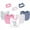 Beyoutiful, variant on Hudson Baby Infant Girl Cotton Bib and Headband or Caps Set 8pk, Swan, One Size