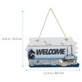 thumbnail image 2 of Welcome Sign Mediterranean Theme Welcome Sign Door Wooden Welcome Pendant, 2 of 6