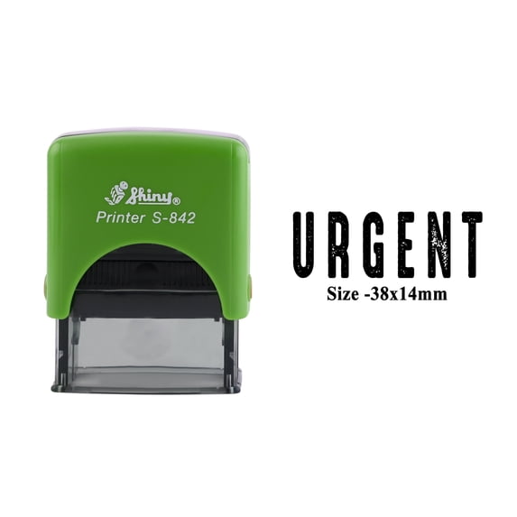 eloria-décor Urgent Black Ink Self Inking Rubber Stamp Office & Commercial Use Office Stationary, DESIGN04