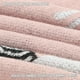 thumbnail image 5 of Manta de bebé Bleu La La Llama rosa 91x81 cm de punto de algodón, 5 of 9