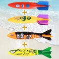 thumbnail image 3 of Diving Game Kit Swimming Pool Toys Dive Rings Diving Sticks Pool Fish Diving Gems  Diving Pool Toy Underwater Games Training Toys for Boys Girls Summer Fun, 3 of 8