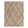 thumbnail image 2 of Unique Loom Soft Touch Shag Collection Area Rug - Dora (9' 10" x 13' 1" Rectangle Khaki/Ivory), 2 of 6