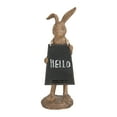 thumbnail image 5 of Creative Co-Op Rabbit Figurine Holding Working Chalkboard, 5 of 7