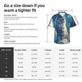 thumbnail image 3 of Yiaed Clear Sky Blue Cat Print Hawaiian Shirt for Men Short Sleeve Button Down Shirts Beach Shirts for Men-XX-Large, 3 of 5